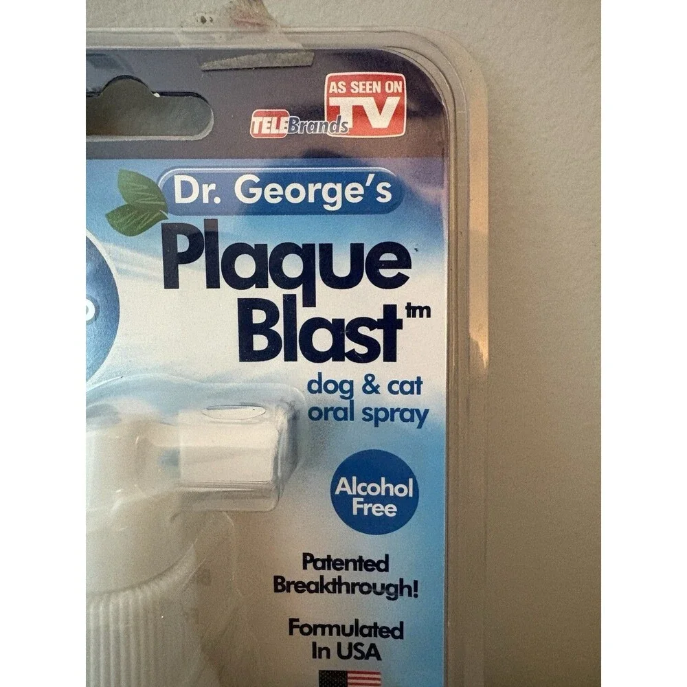 Dr. George's Plaque Blast Dog & Cat Oral Spray Fresh Breath USA  As Seen On TV